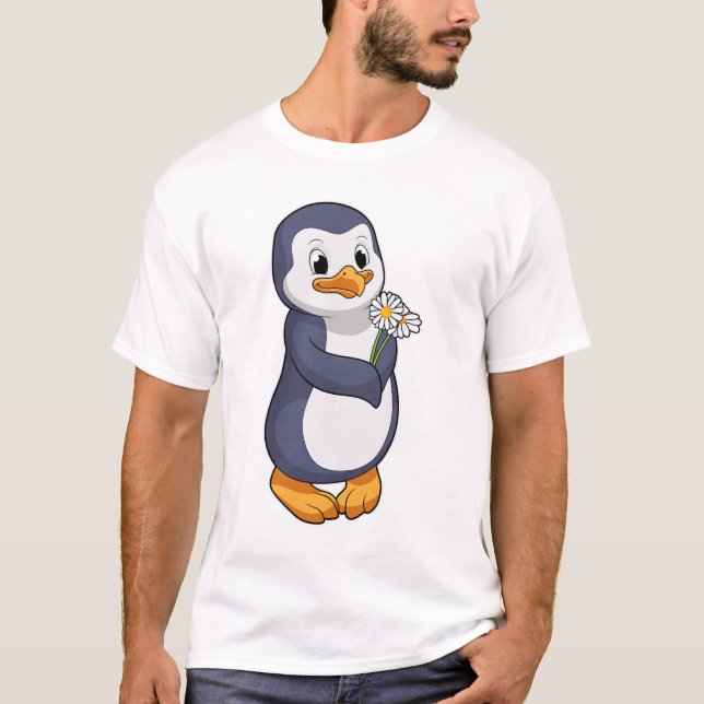 Camiseta Pinguim com Daisy (Frente)