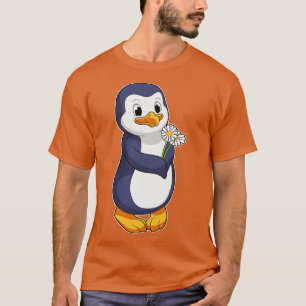 Camiseta Pinguim com Margarida