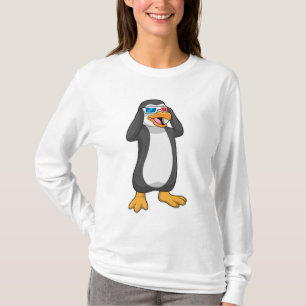 Camiseta Pinguim com óculos