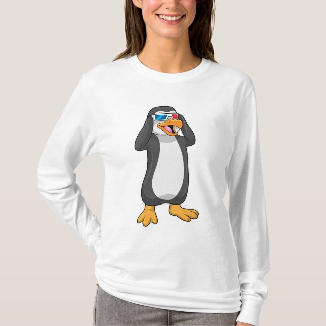 Camiseta Pinguim com óculos (Frente)