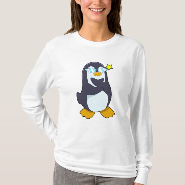 Camiseta Pinguim com óculos de sol (Frente)