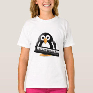 Camiseta Pinguim com piano