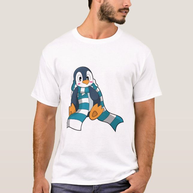 Camiseta Pinguim com Scarf (Frente)