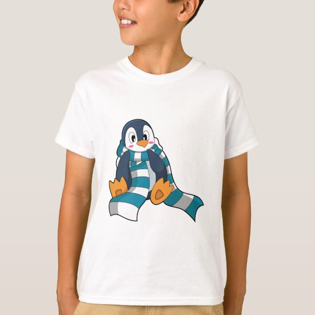 Camiseta Pinguim com Scarf (Frente)