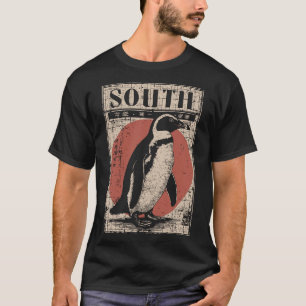 Camiseta Pinguim com Sol do Sul e Mapa do Gelo