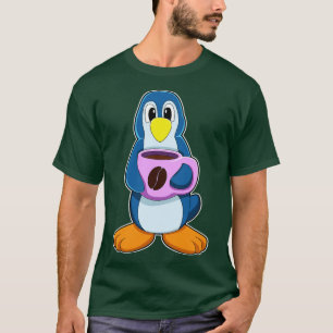 Camiseta Pinguim com Taça de Café 1