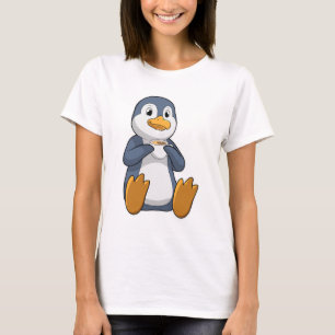 Camiseta Pinguim com Taça do Café
