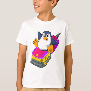 Camiseta Pinguim como cabeleireiro com Razor