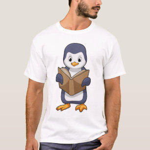 Camiseta Pinguim como Nerd do Livro