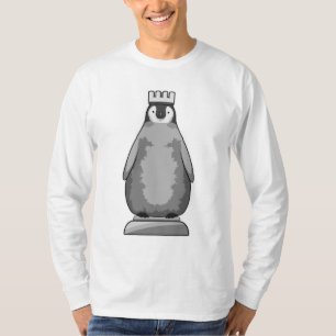 Camiseta Pinguim como peça de xadrez King