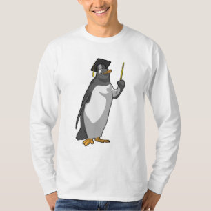 Camiseta Pinguim como professor com ponteiro