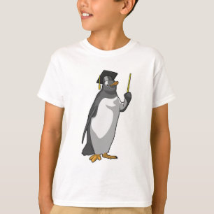 Camiseta Pinguim como professor com ponteiro