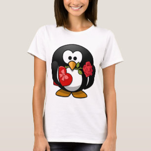 Camiseta Pinguim - ConfortoSoft® com as mãos de mulheres