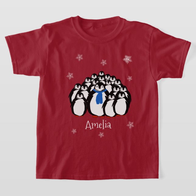 Camiseta Pinguim Cubo Personalizado (Postura )