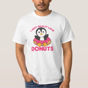 Camiseta Pinguim Cujo Engraçado É Gentil Em Animais Rosa-