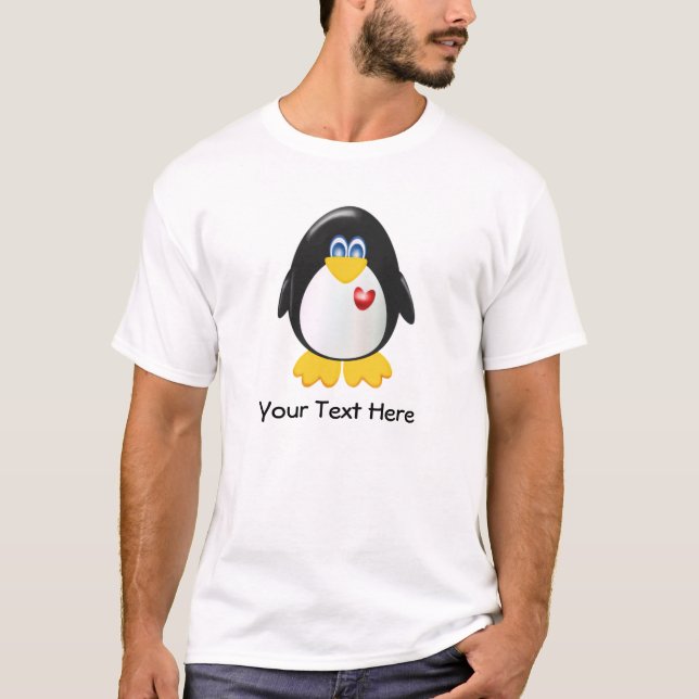 Camiseta Pinguim customizável (Frente)