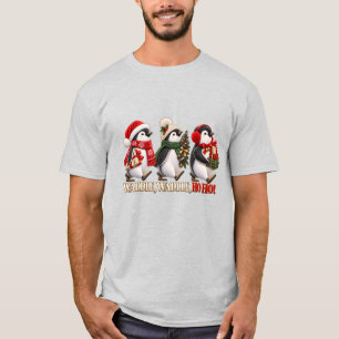 Camiseta Pinguim Cute de Natal Bamboleia Ho Ho