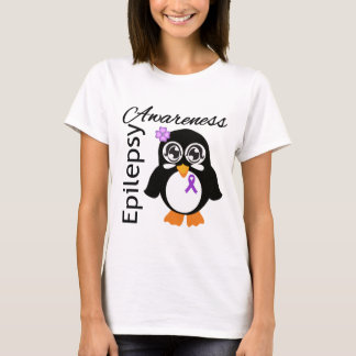 Camiseta Pinguim da consciência da epilepsia