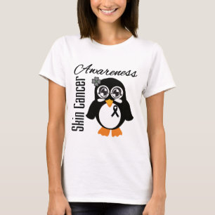 Camiseta Pinguim da consciência do cancer de pele