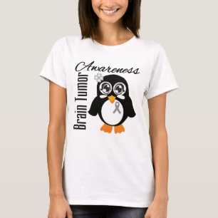Camiseta Pinguim da consciência do tumor cerebral