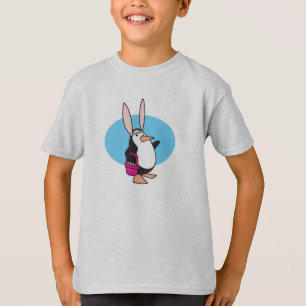 Camiseta Pinguim de coelho da Páscoa bobo