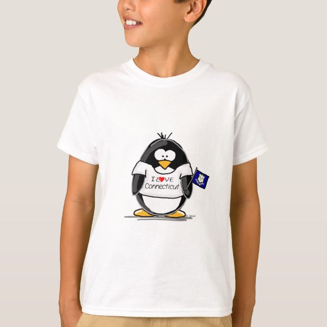 Camiseta Pinguim de Connecticut (Frente)