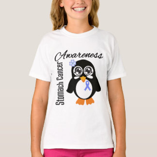 Camiseta Pinguim de consciência estomacal do Cancer