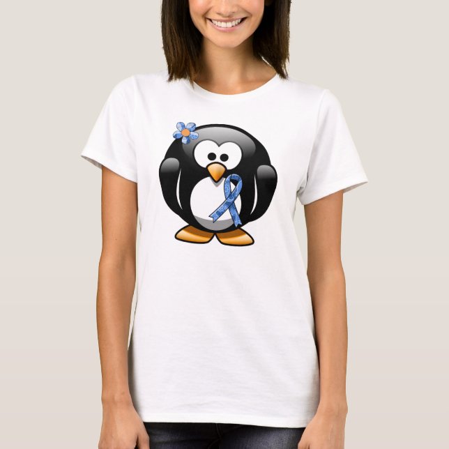 Camiseta Pinguim de Faixa Azul (Frente)