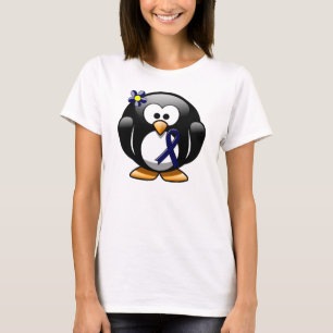 Camiseta Pinguim de Fita Azul Escuro