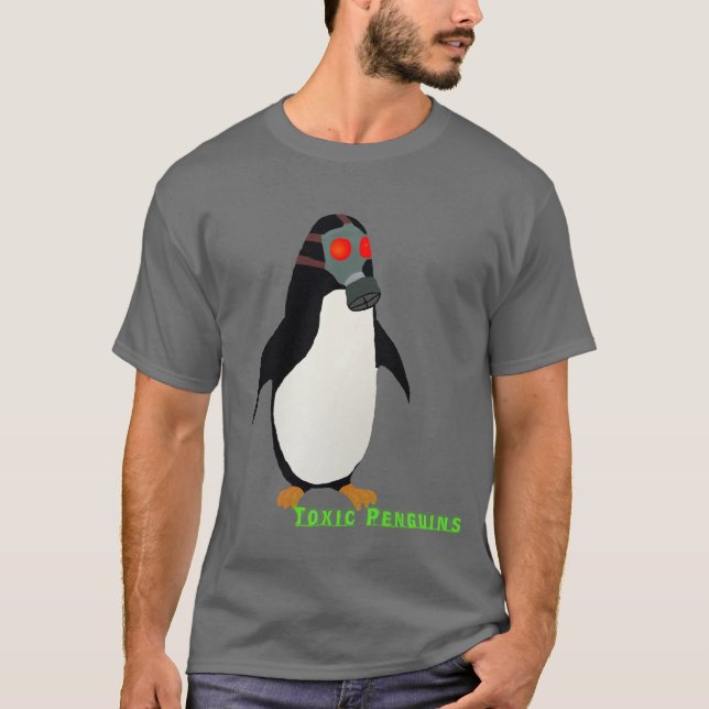 Camiseta Pinguim de Gasmask (Frente)