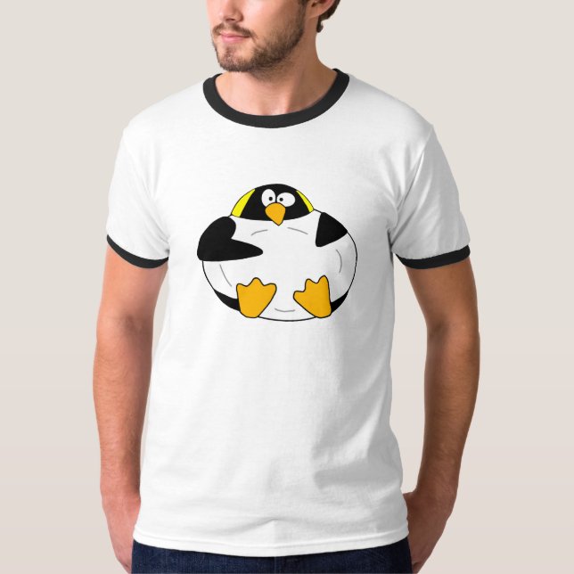 Camiseta Pinguim de imperador gordo (Frente)
