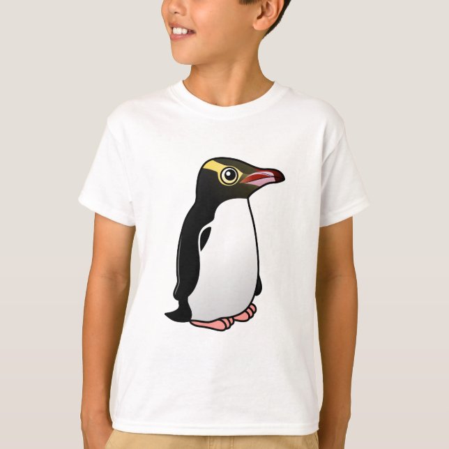 Camiseta Pinguim de olhos amarelos (Frente)