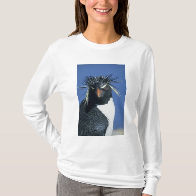 Camiseta Pinguim-de-rocha (Eudyptes chrysocome) (Frente)