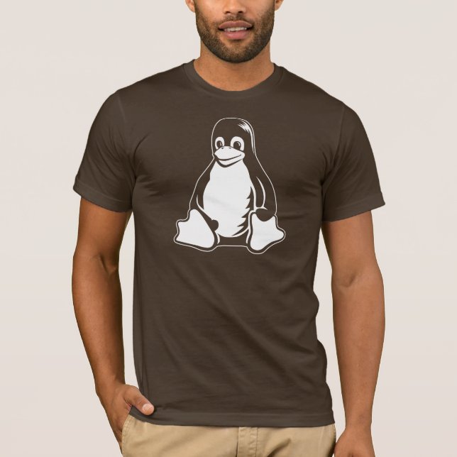 Camiseta Pinguim de Tux - (Linux, Open Source, Copyleft, (Frente)