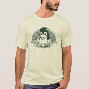 Camiseta Pinguim de Tux - (Linux, Open Source, Copyleft,