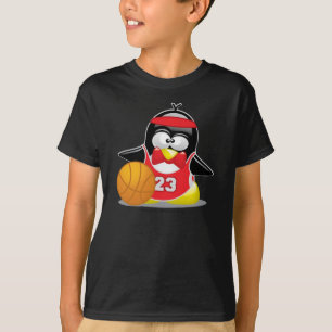 Camiseta Pinguim do basquetebol