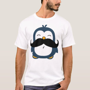 Camiseta Pinguim do bigode azul