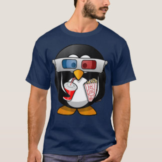 Camiseta Pinguim do Cinema Noturno - animal fofo