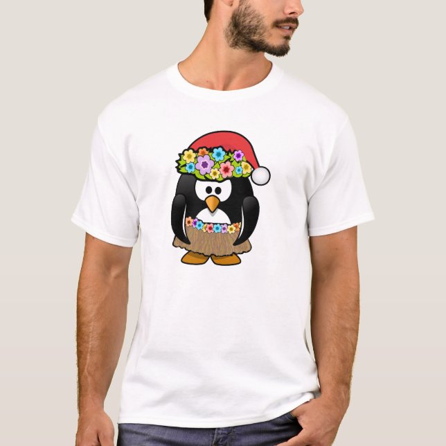 Camiseta Pinguim do Natal em julho (Frente)