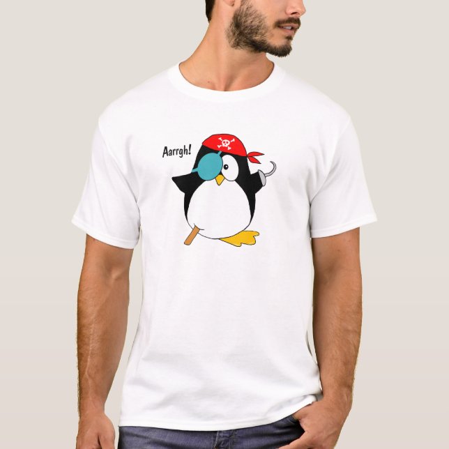 Camiseta Pinguim do pirata (Frente)