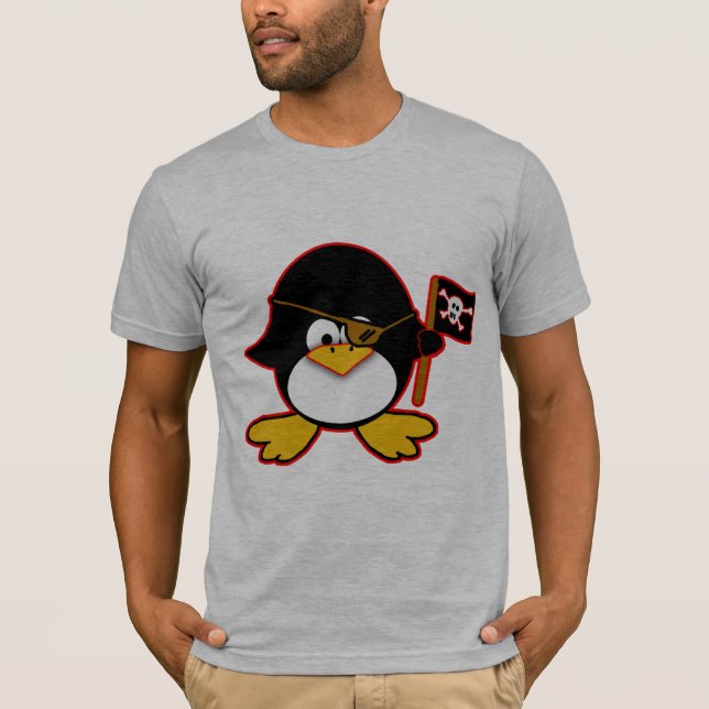 Camiseta Pinguim do pirata (Frente)