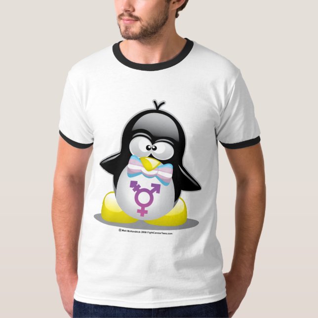 Camiseta Pinguim do Transgender (Frente)