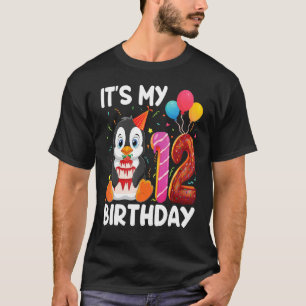 Camiseta Pinguim É Meu Pinguim 12 Aniversário De 12 Anos