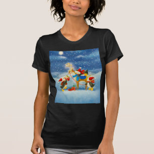 Camiseta Pinguim e rena