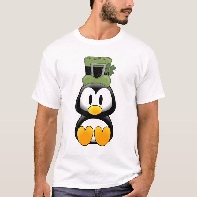 Camiseta Pinguim em St. Pattys (Frente)