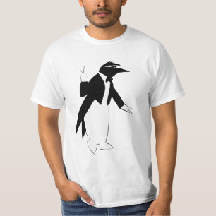 Camiseta Pinguim em um smoking - esfrie como o hipster do