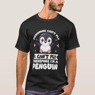 Camiseta Pinguim Engraçado e Bonito Lover Pinguim
