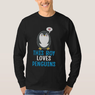 Camiseta Pinguim Engraçado Este Rapaz Adora Pinguins