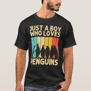 Camiseta Pinguim Engraçado Para Rapazes Pinguins Pássaros R