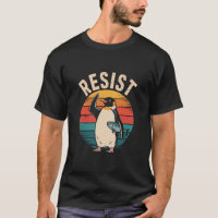 Pinguim Engraçado Resiste Protesto Contra Tarifas